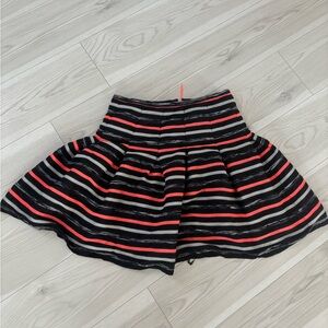 HD in Paris Striped Orange & Black Skirt